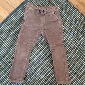 Marks + Spencer NWOT Brown Corduroy Pull-On Pants kids size 3-4